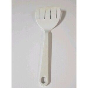 Vintage Tailor Made Nylon Wide 4 In Slotted Spatula White Turner Flipper USA